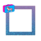 Small Pink/Blue Frame - png grátis Gif Animado