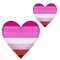 Pink lesbian emoji hearts - nemokama png animuotas GIF