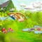 kikkapink fantasy house forest garden background - kostenlos png Animiertes GIF
