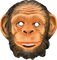 monkey mask - GIF animé gratuit