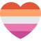 lesbian pride heart