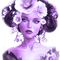 Y.A.M._Fantasy woman girl purple - kostenlos png Animiertes GIF