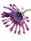 purple flower animated - Бесплатный анимированный гифка анимированный гифка