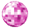 mirror ball party fest disco pink boule de miroir  deco tube gif anime animated animation spiegelball  balle kugel partykugel