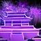 Neon Purple Oriental Fireworks Background - png ฟรี GIF แบบเคลื่อนไหว