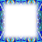 dolceluna ethnic blue teal frame african - Free PNG Animated GIF