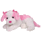 pink+white puppy - GIF animasi gratis GIF animasi