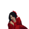 kikkapink oriental woman red asian - gratis png geanimeerde GIF