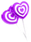 Lollipops.Hearts.White.Purple - png grátis Gif Animado