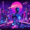 Cyberpunk Vaporwave - gratis png geanimeerde GIF