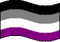 Asexual flag waving - darmowe png animowany gif