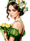 loly33 femme printemps fleur - gratis png animeret GIF