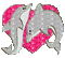 Coeur de dauphin - Bezmaksas animēts GIF animēts GIF