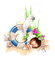 Cluster.Summer.Blue.White.Pink.Brown.Green - PNG gratuit GIF animé
