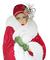 dama  invierno navidad  dubravka4 - ingyenes png animált GIF