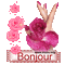 Bonjour romantik - Animovaný GIF zadarmo animovaný GIF