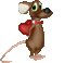 mouse heart gif souris coeur - Nemokamas animacinis gif animuotas GIF