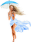 summer woman in blue by nataliplus - zdarma png animovaný GIF