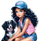 loly33 enfant chien printemps - безплатен png анимиран GIF
