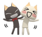 toro and kuro - nemokama png animuotas GIF