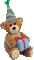 birthday bear - Бесплатный анимированный гифка