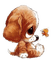 Hund, Schmetterling - zadarmo png animovaný GIF