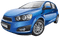 Blue Car - darmowe png animowany gif