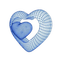 blue heart - GIF animate gratis