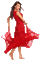 Kaz_Creations Woman Femme Red Dancing Animated