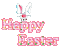 Kaz_Creations Animated Easter Deco Bunny Text Happy Easter - GIF animé gratuit GIF animé