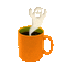 Halloween Ghost Coffee - Free animated GIF Animated GIF