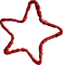 Kaz_Creations Red Scrap Deco Star - PNG gratuit GIF animé