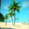 Palm Tree Beach - nemokama png animuotas GIF
