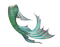 mermaid, tail, merenneito, pyrstö - PNG gratuit GIF animé