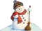 loly33 bonhomme de  neige - PNG gratuit GIF animé