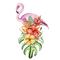 kikkapink deco summer tropical flowers bird - безплатен png анимиран GIF