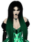 Green Vampire Lady - nemokama png animuotas GIF