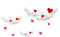 Clouds.Hearts.White.Red - png gratuito GIF animata