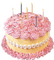 cake with candle - PNG gratuit GIF animé