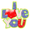 I love you - Zdarma animovaný GIF animovaný GIF