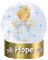 Baby Angel Hope Snow Globe - Gratis animerad GIF animerad GIF