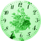 Clock-Parts, Clock-Face, Clocks, Deco, Decoration, Flower, Flowers, Green - Jitter.Bug.Girl - kostenlos png Animiertes GIF