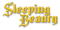 sleeping beauty text logo - δωρεάν png κινούμενο GIF