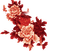 dolceluna red asian flower flowers - PNG gratuit GIF animé