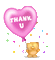 text dankeschön thanks merci letter deco  friends family gif anime animated animation tube teddy balloon pink mignon heart coeur