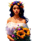 loly33 femme fleur - darmowe png animowany gif