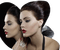 loly33 femme miroir - PNG gratuit GIF animé