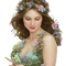 loly33 femme printemps fleur - PNG gratuit GIF animé