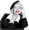 soave woman marilyn monroe vintage black white - gratis png geanimeerde GIF