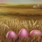 Wheat Field with Pink Eggs - PNG gratuit GIF animé